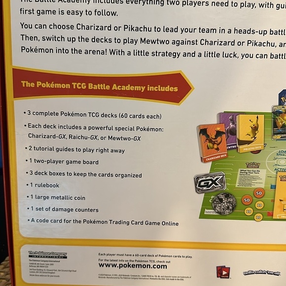 Pokémon TGG Battle Academy Board Card Game - Picture 6 of 7